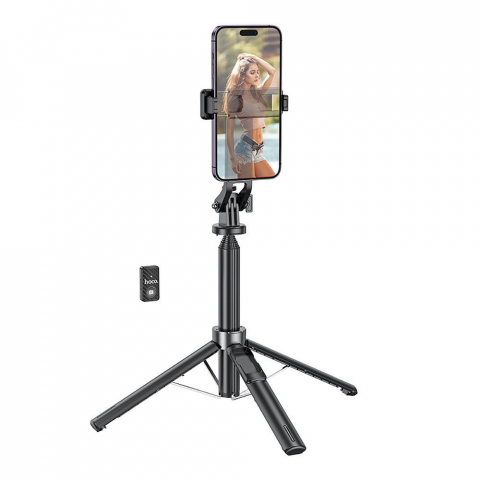 Diverse - Hoco Selfie Stick cu Telecomandă Bluetooth și Trepied K21, Negru