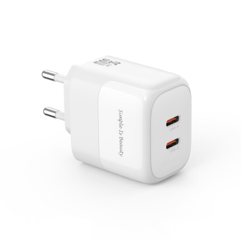 Accesorii GSM & IT - Încărcător XO L140 GaN 35W 2×USB-C - Adaptor Fast Charge Power Delivery