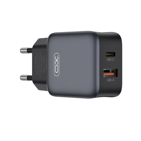 Accesorii GSM & IT - Încărcător XO L156 GaN 30W USB-A + USB-C - Adaptor Fast Charge pentru Telefon
