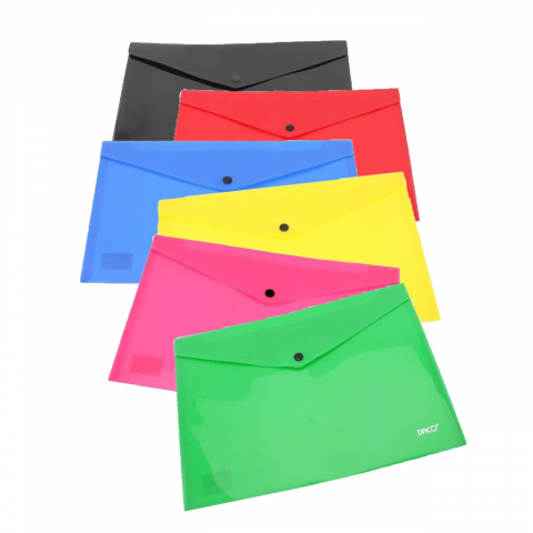 Rechizite - Mapă Plastic Tip Plic cu Capsă A4 Daco – Protecție Simplă și Eficientă pentru Documente