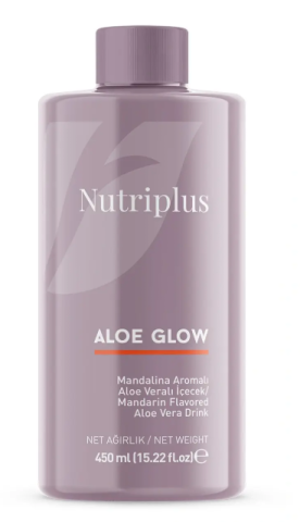 Vitamine&Suplimente - NUTRIPLUS Aloe Glow Mandarine 450 ml – suc concentrat aloe vera cu aromă de mandarine