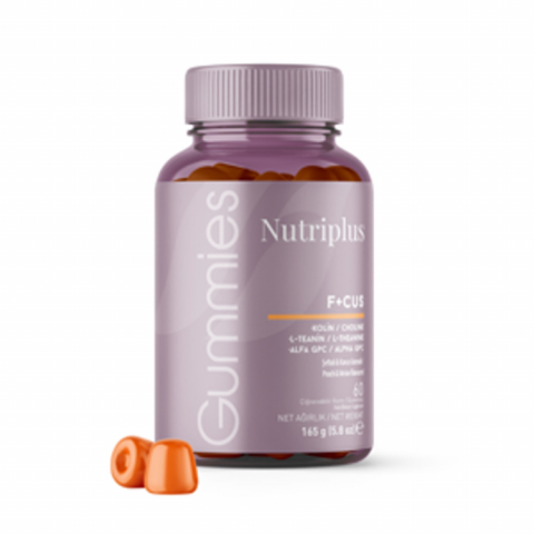 Vitamine&Suplimente - Nutriplus Focus Gummy – Supliment pentru Concentrare și Energie Mentală – 60 Jeleuri