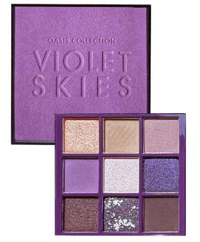 Machiaj - Paleta de farduri Farmasi Violet Skies – nuante mov si lila, pigment intens