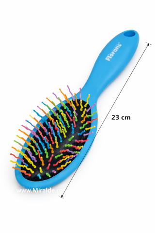 Accesorii Beauty - Perie de Păr 23 cm – Peri Flexibili Multicolori, Descurcare Ușoară