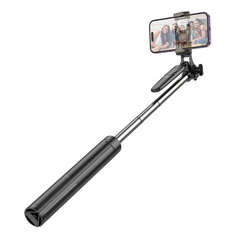 Diverse - Selfie Stick Tripod Hoco K19 cu Telecomandă Bluetooth, Negru