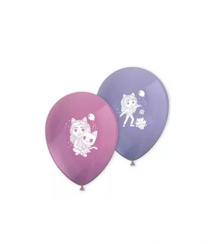 Articole petrecere - Set Baloane Gabby’s Dollhouse – 8 Bucăți Colorate pentru Petreceri Vesele