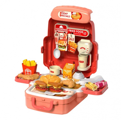 Jucarii Diverse - Set Bucătărie Tip Ghiozdan pentru Copii