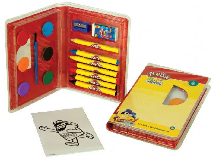 Instrumente scris - Set Creativ Desen Play-Doh – 24 Piese Colorate pentru Joacă și Imaginație