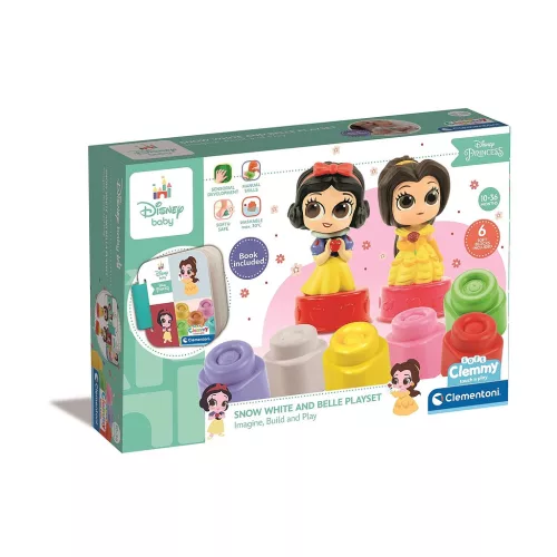 Seturi creative copii-craft - Set de Blocuri de Construcție – Prințesele Disney Alba ca Zapada și Belle