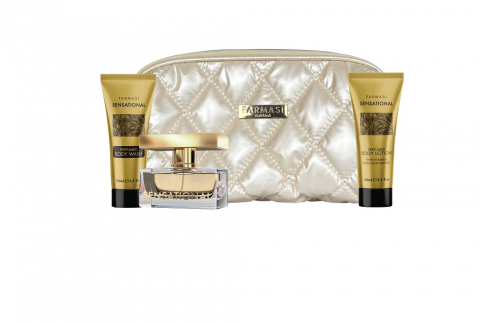 Parfumuri - Set Farmasi Sensational – Parfum, Loțiune și Gel de Duș – Eleganță Florală pentru Femei