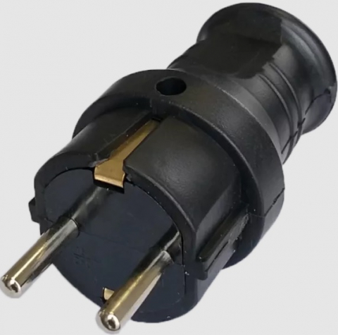 Casă - Ștecher cauciuc cu contact de protecție IP20 – rezistent și sigur