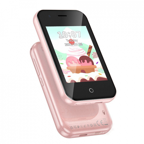 Gadget-uri copii - Telefon pentru copii Hoco Y102 Pink – Ecran 2.8", Jocuri, Cameră, Siguranță & Distracție
