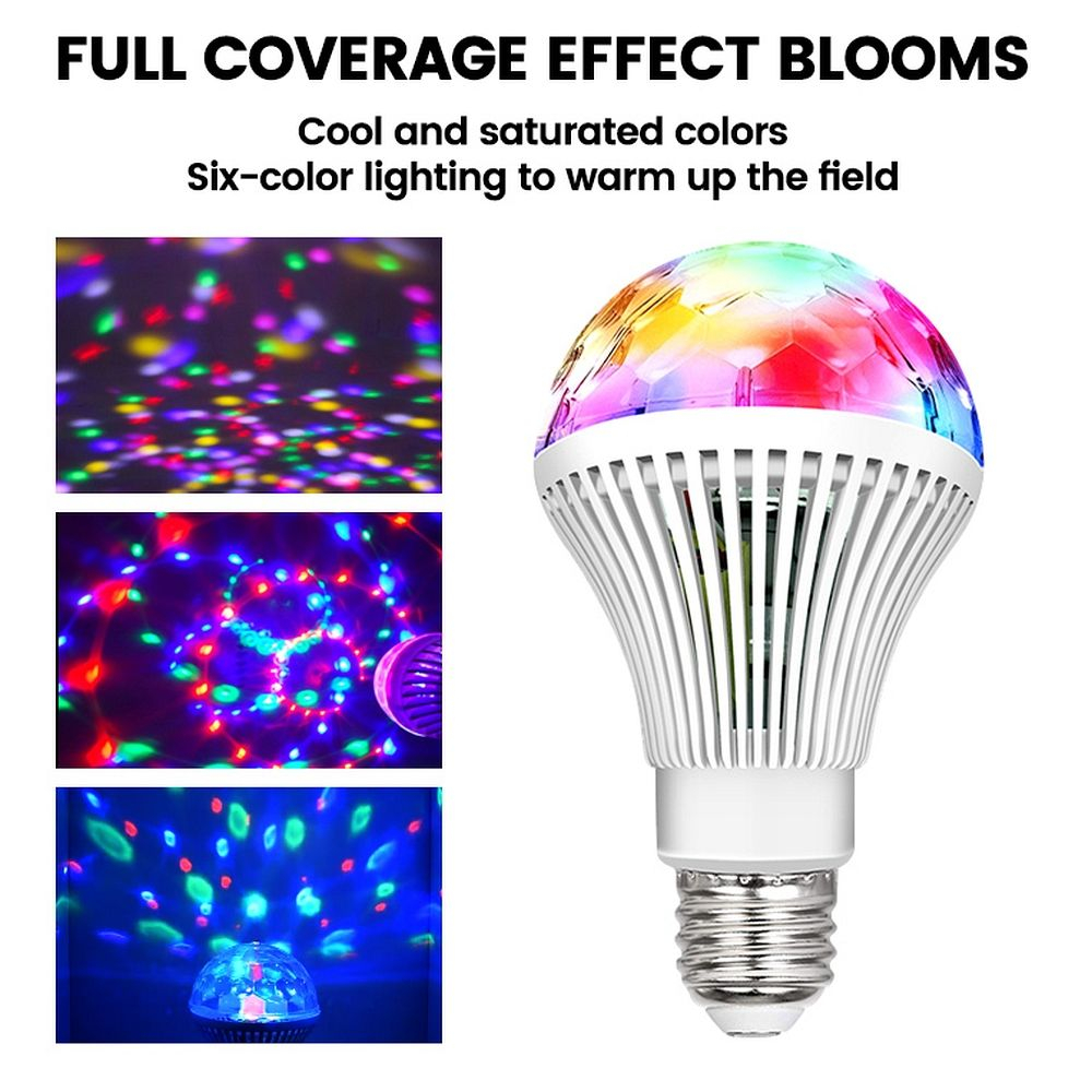 Bec LED Disco Mini Party, Rotativ, E27 [1]