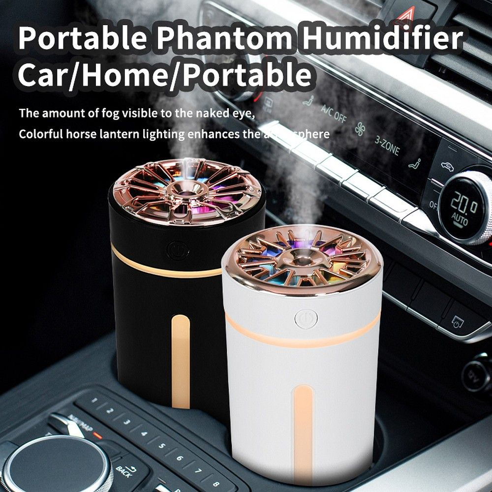 Difuzor Aromaterapie și Umidificator Auto - Model Art Deco RM 0628, Alb [2]