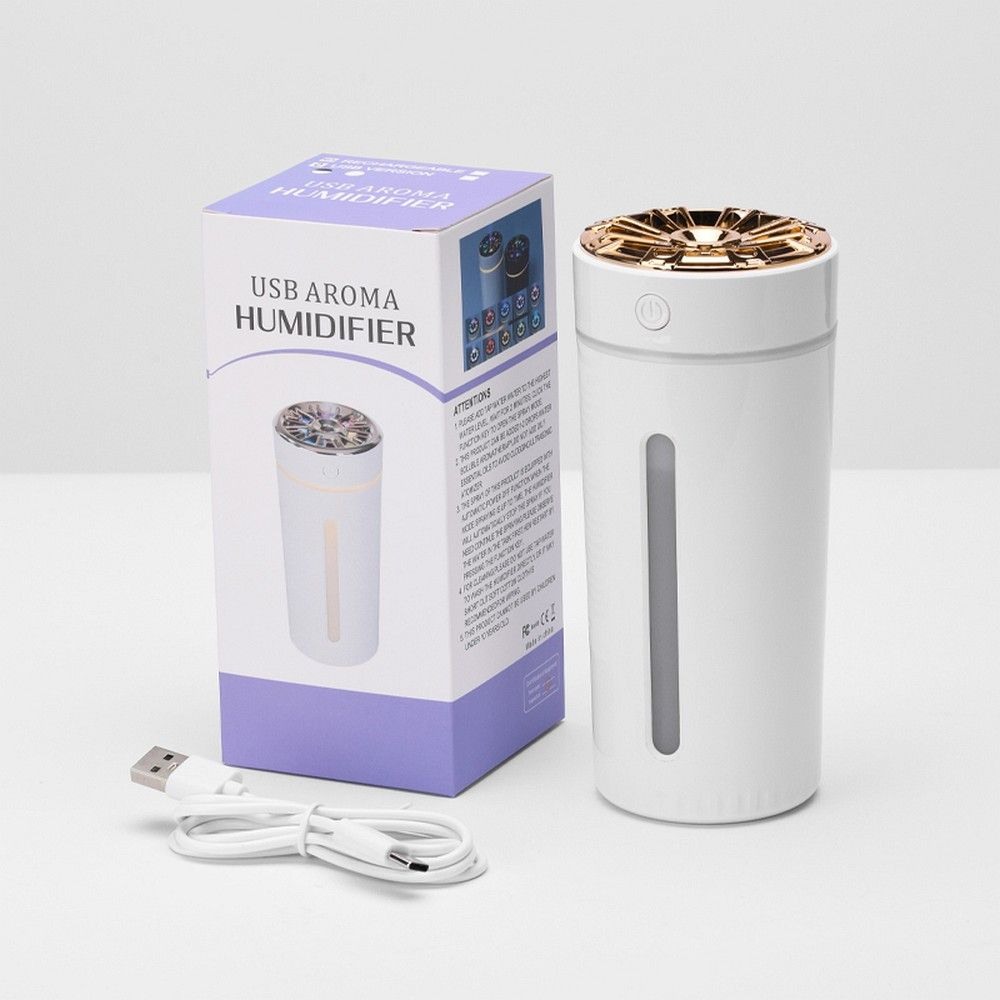 Difuzor Aromaterapie și Umidificator Auto - Model Art Deco RM 0628, Alb [7]