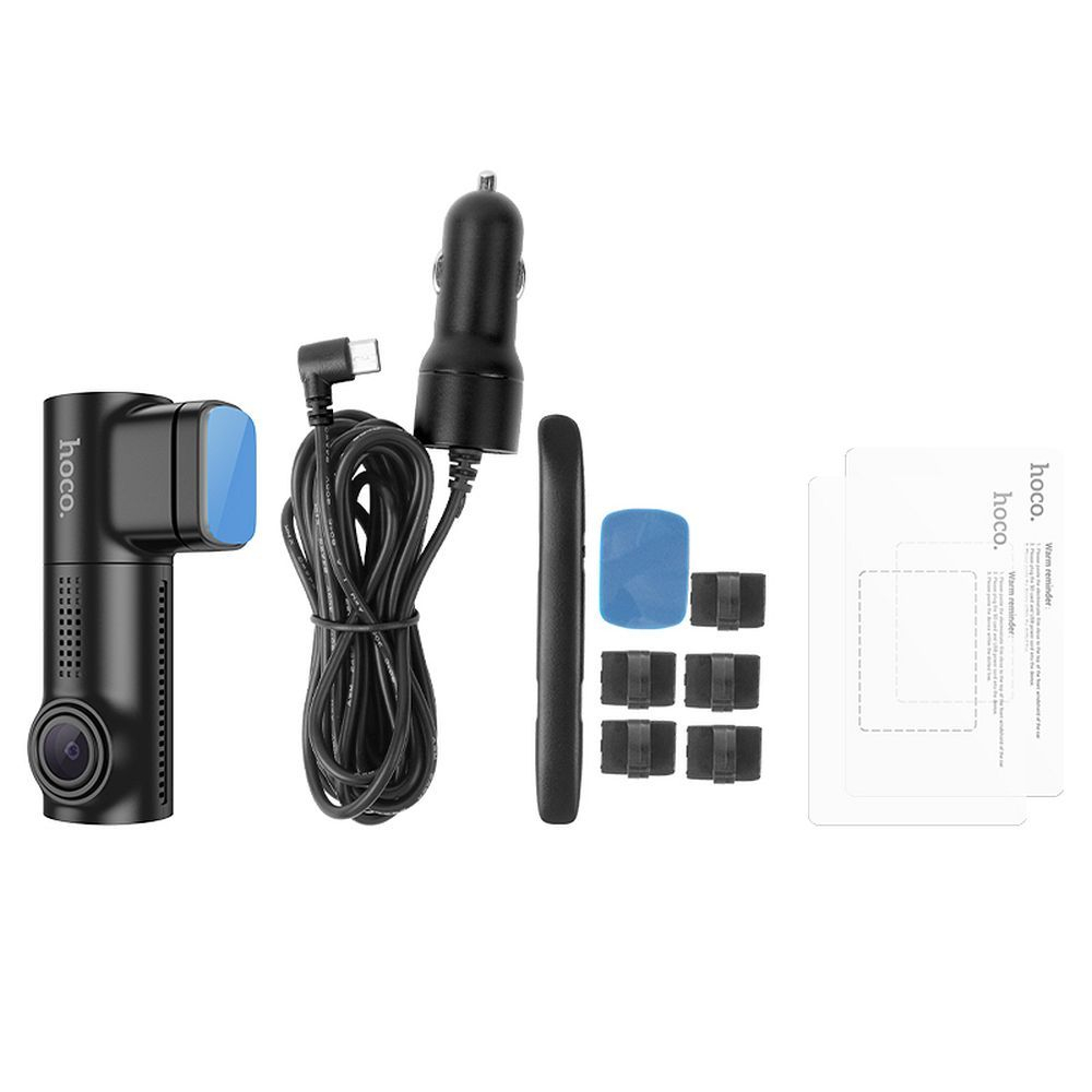 Hoco Cameră Auto cu Ecran DV1, 1080p, 30fps, 0.96", Negru [2]