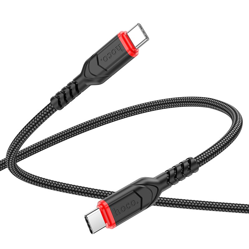 Cablu Hoco X59, USB Type-C la USB Type-C, Încărcare Rapidă 60W, 3m, Negru [2]