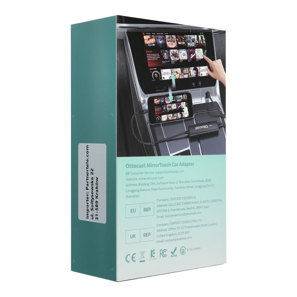 Adapter auto OTTOCAST MirrorTouch CA450-T (Negru) – CarPlay/Android Mirroring [5]
