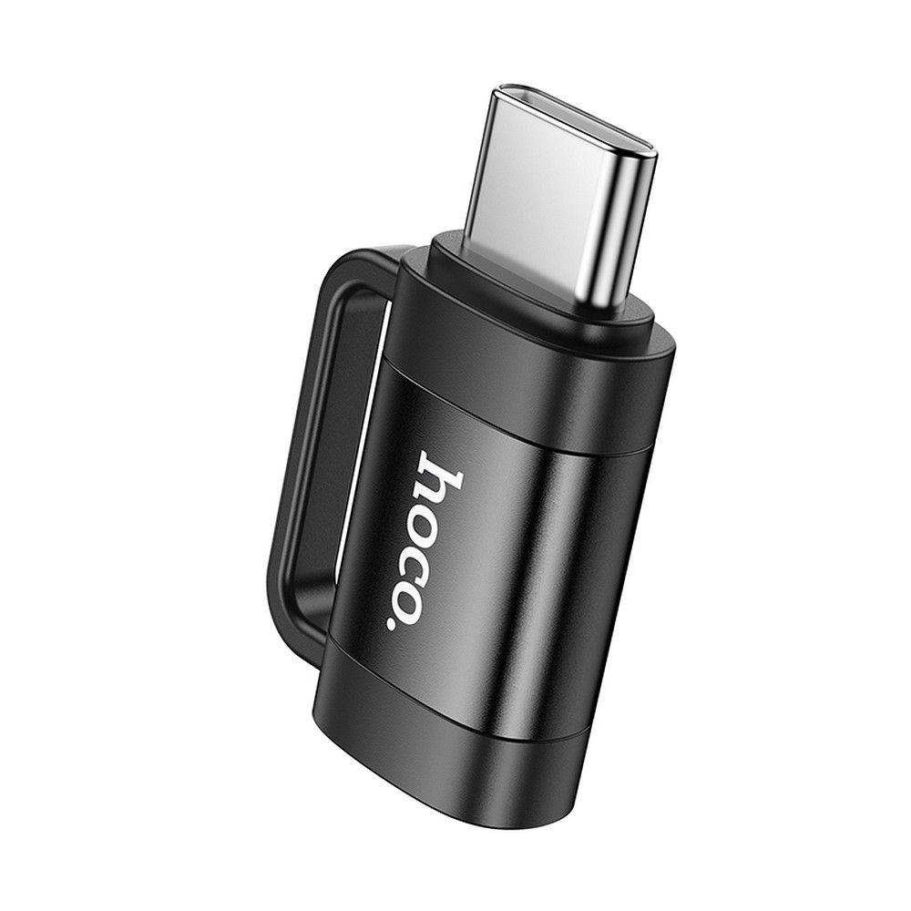 Adaptor OTG Hoco Type-C la Lightning, UA31E, Negru [0]