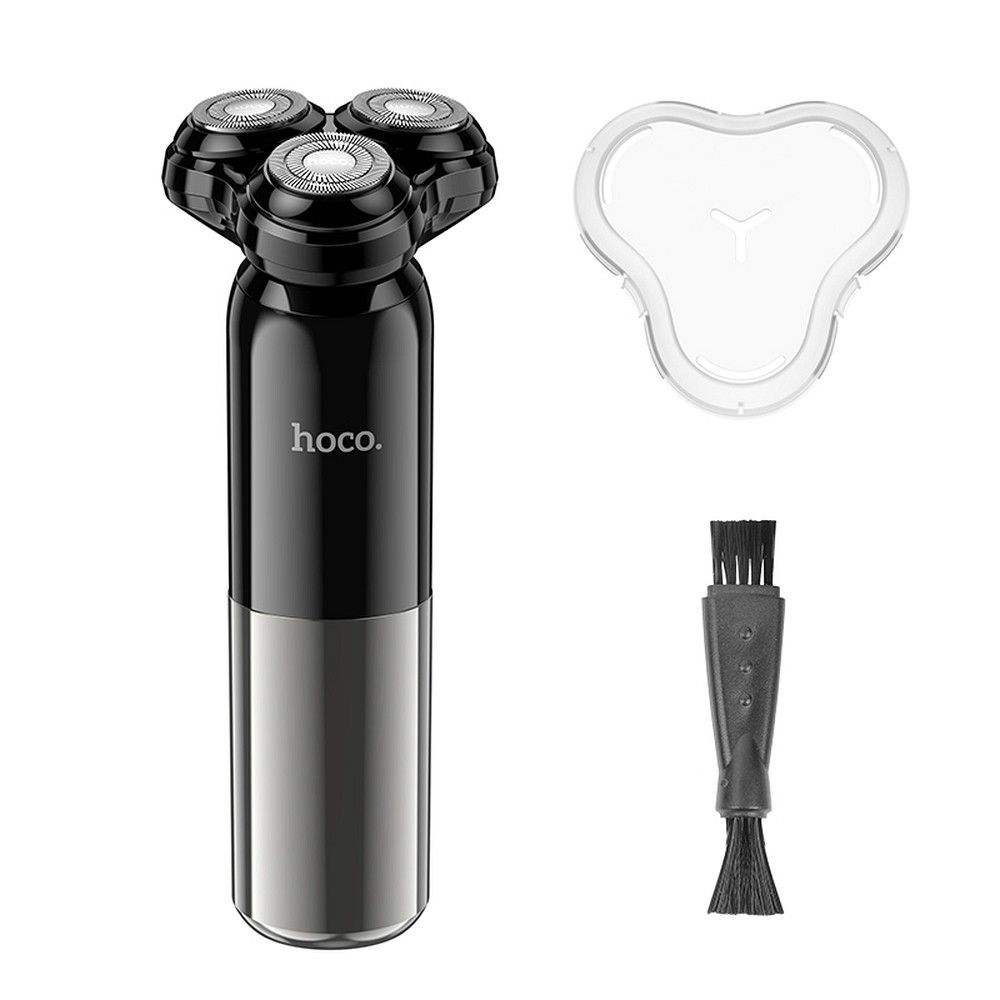 Aparat de Ras Electric Hoco cu 3 Lame HP35, Negru [3]