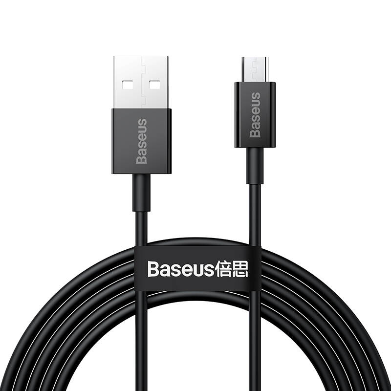 Baseus Superior Series cablu USB-A la Micro USB, 2m, 2A, negru (model CAMYS-A01) [2]