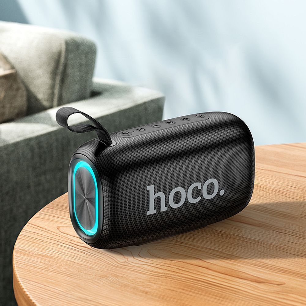 Boxă Portabilă Bluetooth HOCO HC25, 2×10W, Autonomie 3h, Black [1]