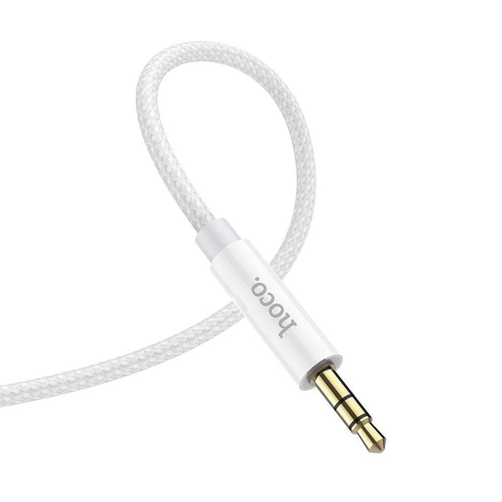 Cablu AUX Hoco Jack 3.5 mm la Jack 3.5 mm, UPA19, 1 m, Argintiu [2]