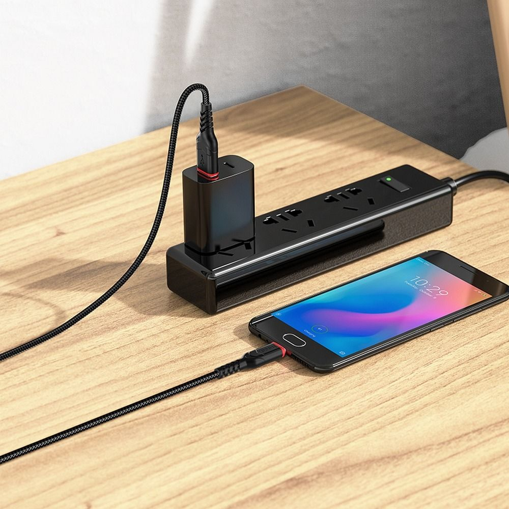 Cablu HOCO USB A la Micro USB 2,4A X59 1 m negru [2]