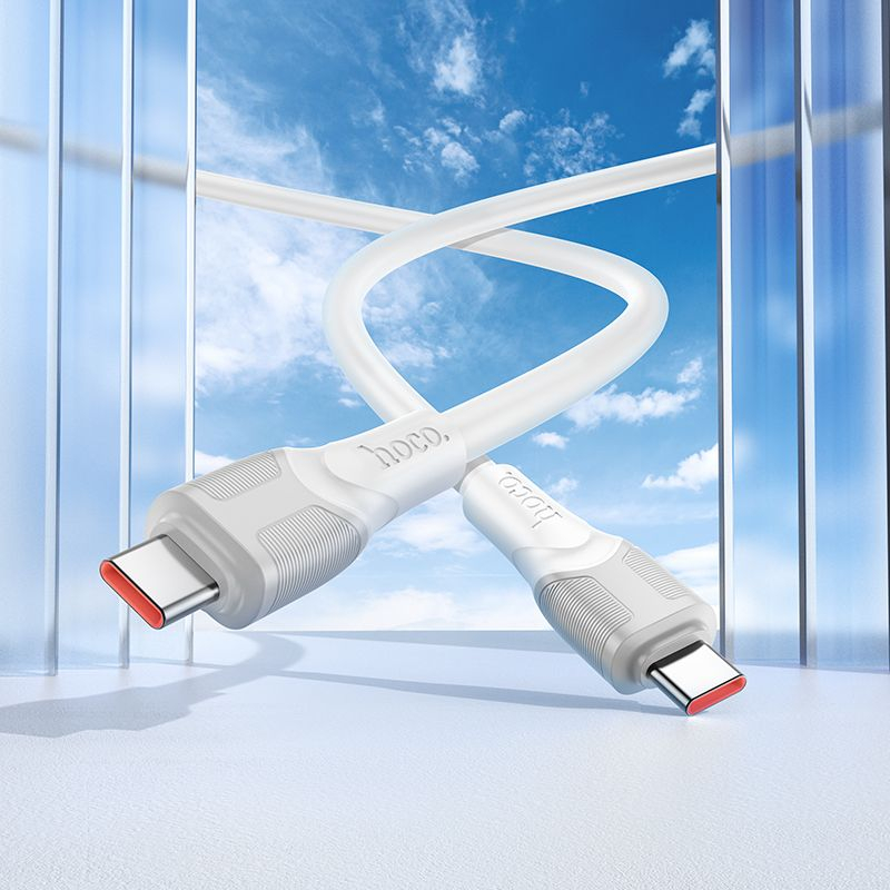 Cablu Hoco X106, Type-C la Type-C, 240W, 3m, Alb [4]