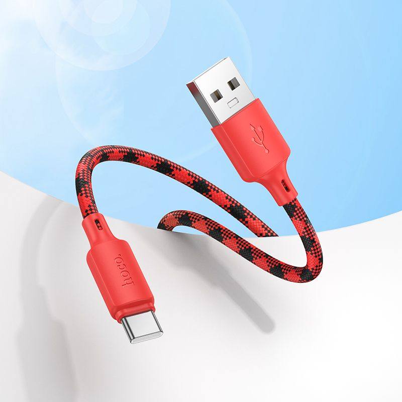 Cablu USB-A la USB-C HOCO X116 3A 1m - încărcare rapidă, design gradient [2]