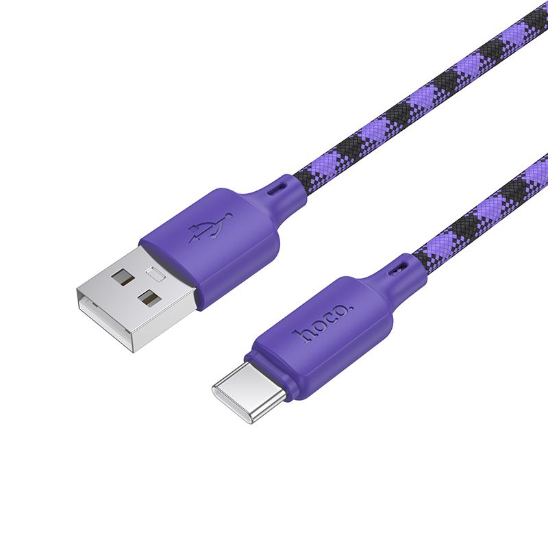 Cablu USB-A la USB-C HOCO X116 3A 1m - încărcare rapidă, gradient mov [1]