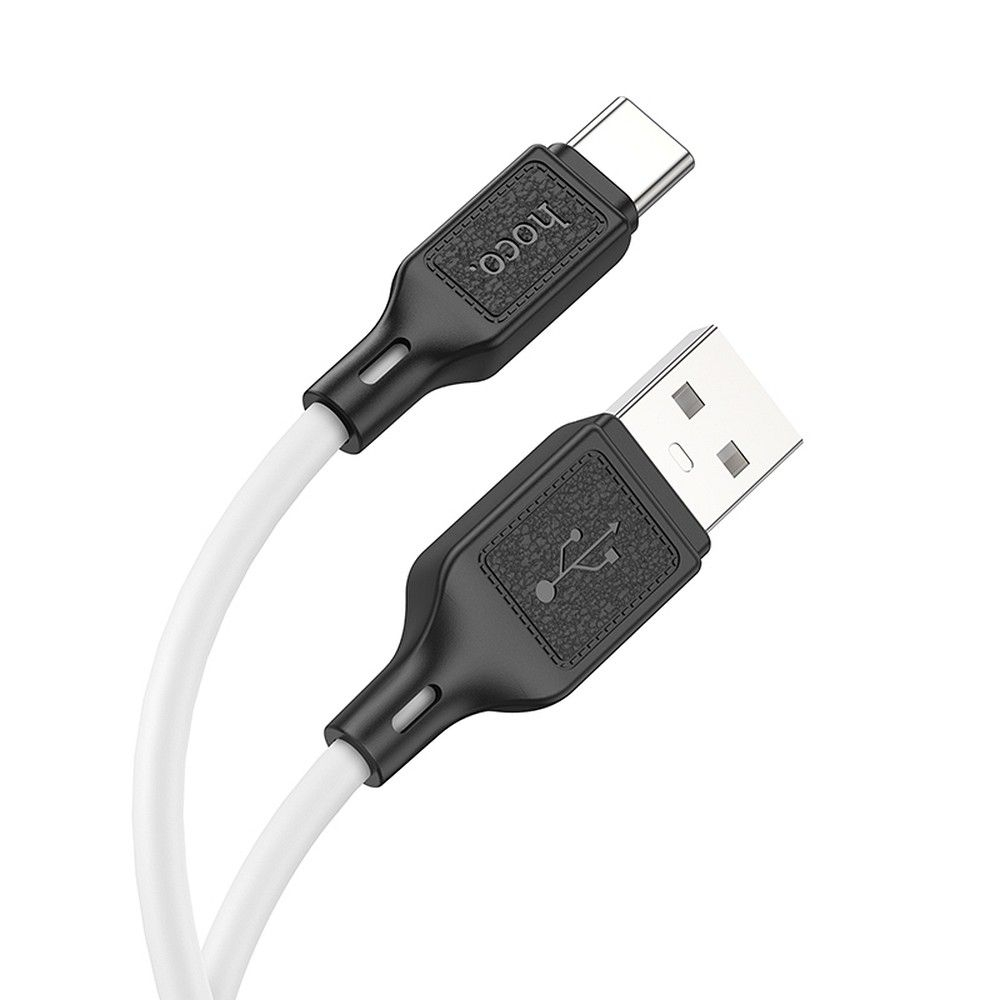 Cablu USB-A la USB-C Hoco X90 3 A, 1 m – Alb [1]