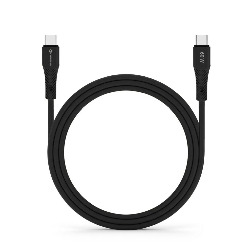 Cablu USB-C la USB-C Forcell C344 60W PD QC4.0 3A 1m - silicon [2]