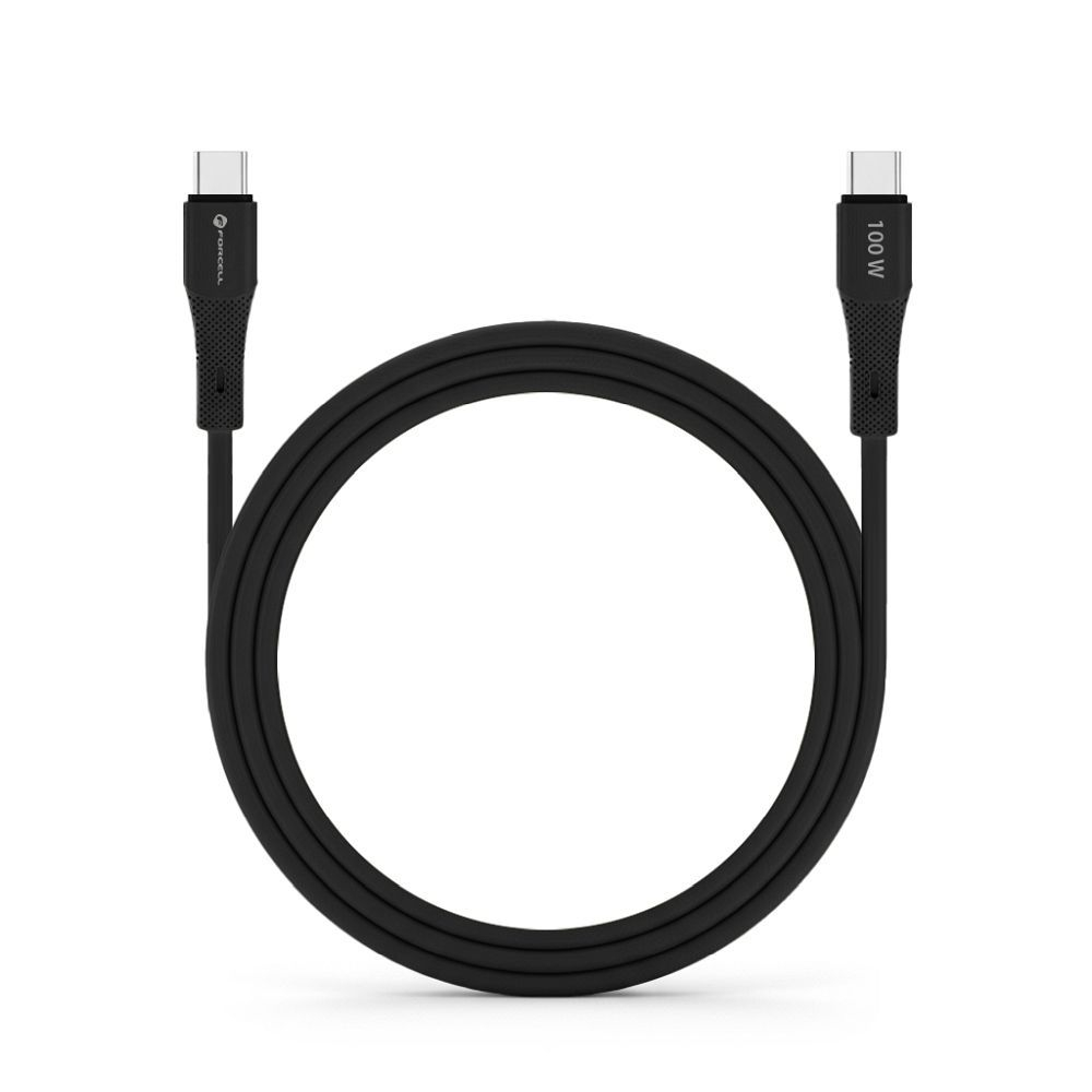 Cablu USB-C la USB-C Forcell C347 100W PD QC4.0 5A 1m - silicon [2]