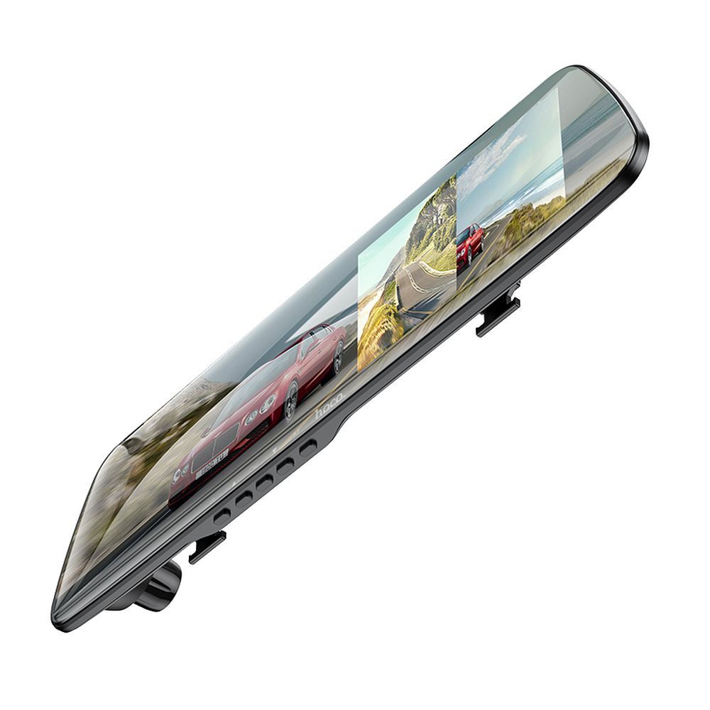 Cameră auto HOCO pentru oglindă cu ecran 4,5" + cameră spate 1080P/30fps DV4 negru [3]