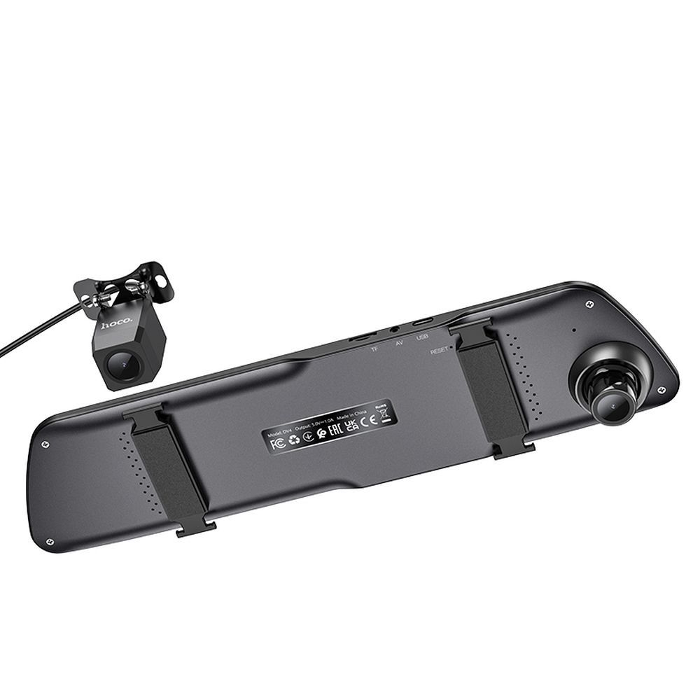Cameră auto HOCO pentru oglindă cu ecran 4,5" + cameră spate 1080P/30fps DV4 negru [5]