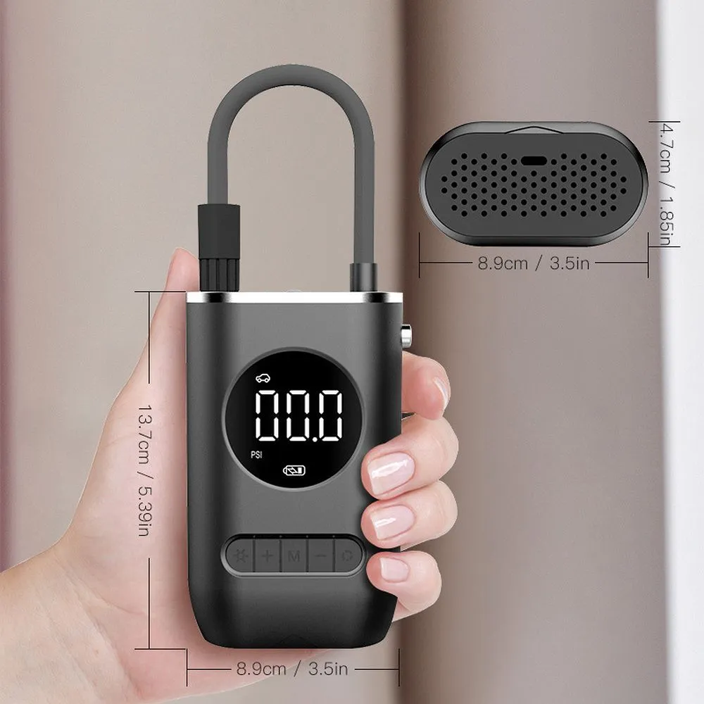 Compresor Electric Mini Wireless RC-K, Negru [1]