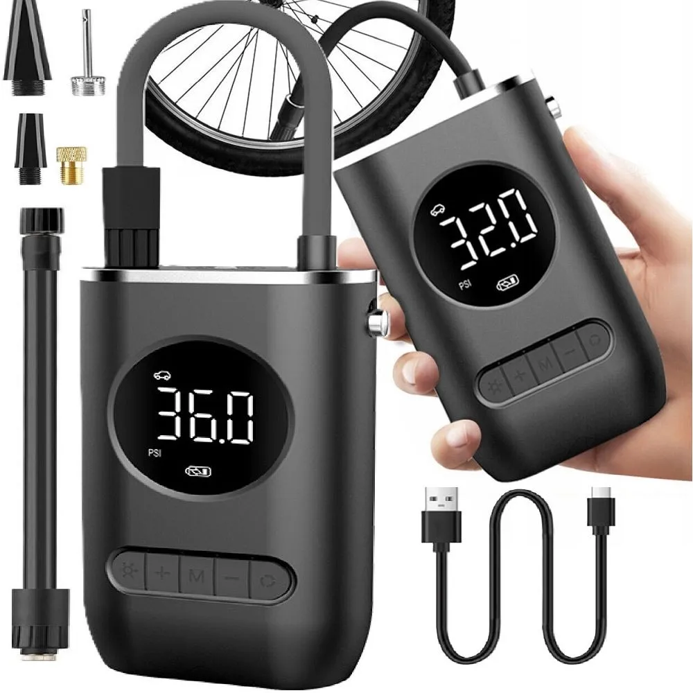 Compresor Electric Mini Wireless RC-K, Negru [7]