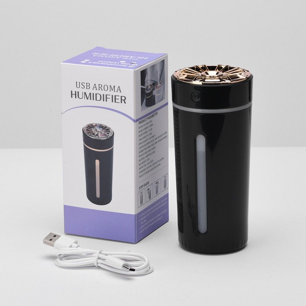 Difuzor Aromaterapie și Umidificator Auto - Model Art Deco RM 0628, Maro [4]