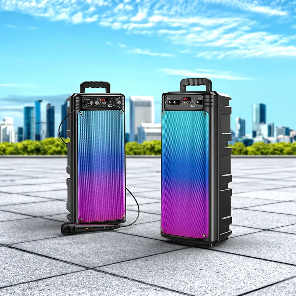 Difuzor wireless HOCO bluetooth + microfon fir BS52 negru [3]