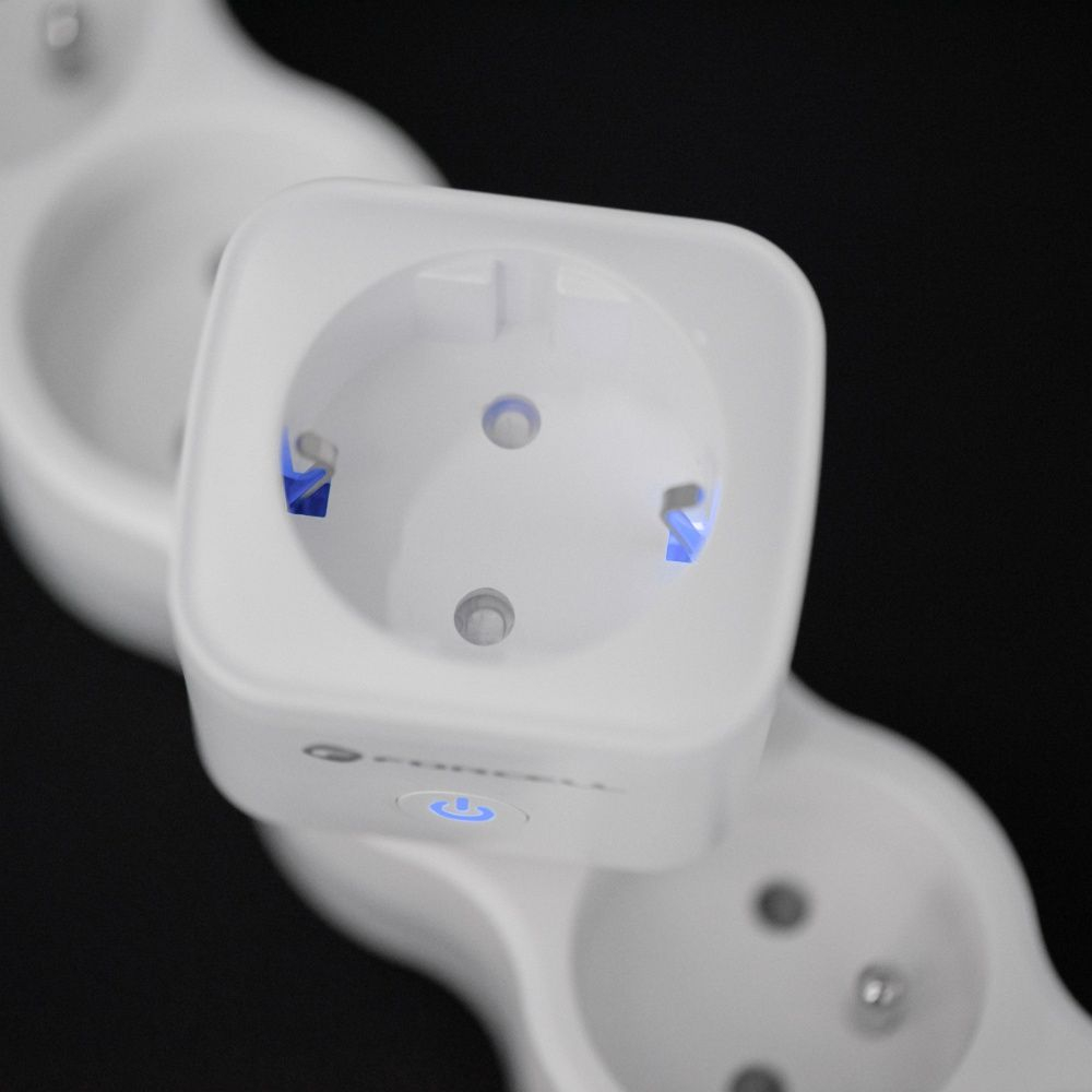 Forcell F-Energy EU02 Smart Plug 230V WiFi – Priză inteligentă, compatibilă Tuya / Alexa, Alb [5]