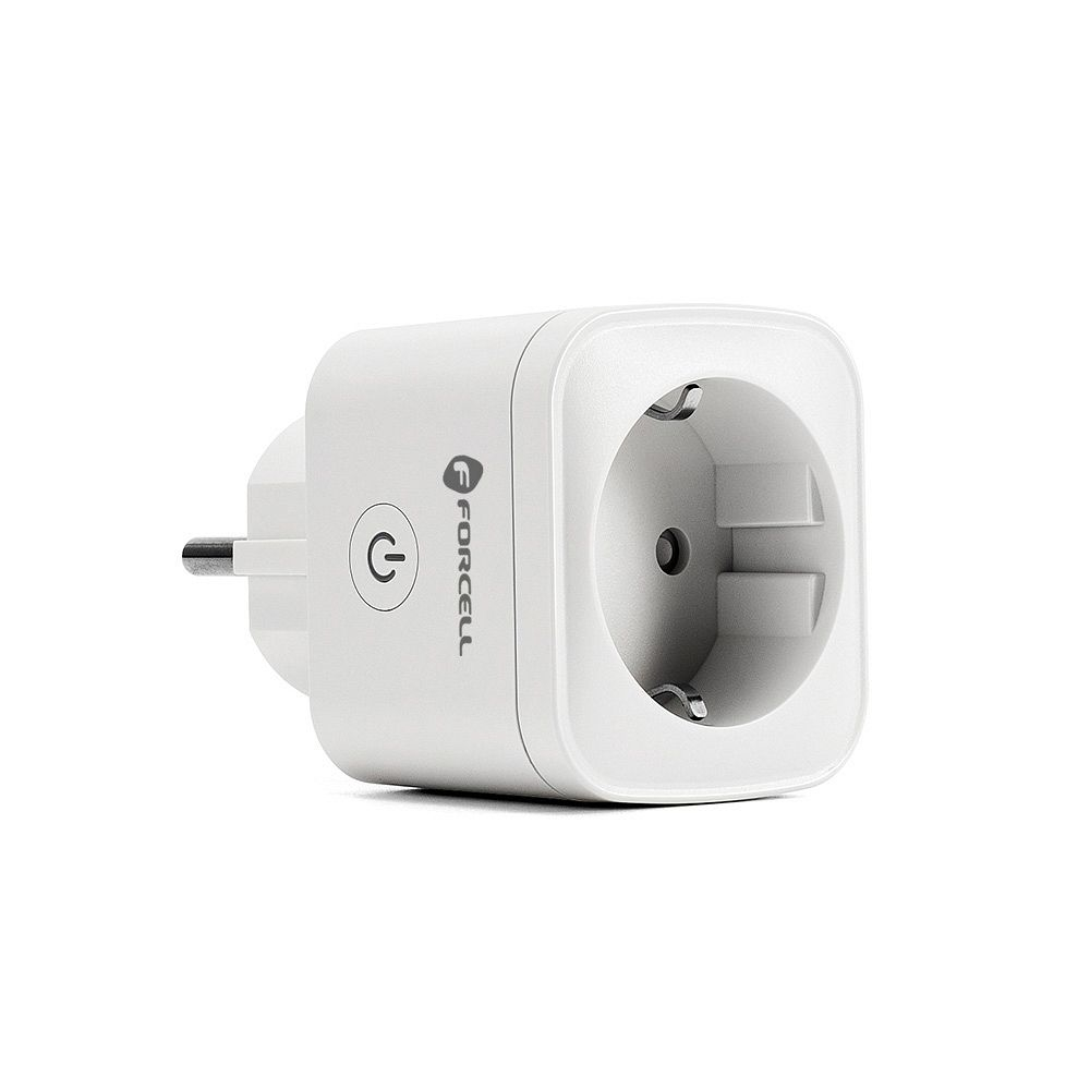 Forcell F-Energy EU02 Smart Plug 230V WiFi – Priză inteligentă, compatibilă Tuya / Alexa, Alb [2]