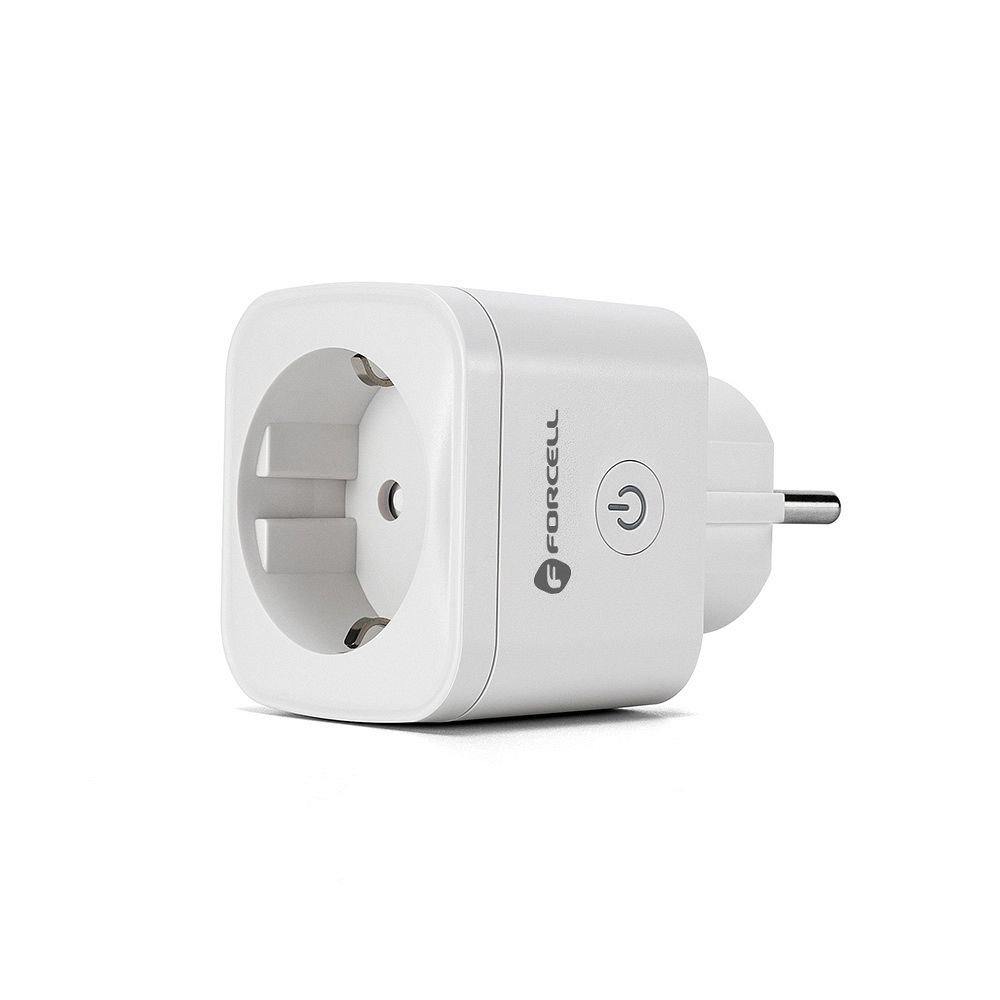 Forcell F-Energy EU02 Smart Plug 230V WiFi – Priză inteligentă, compatibilă Tuya / Alexa, Alb [1]