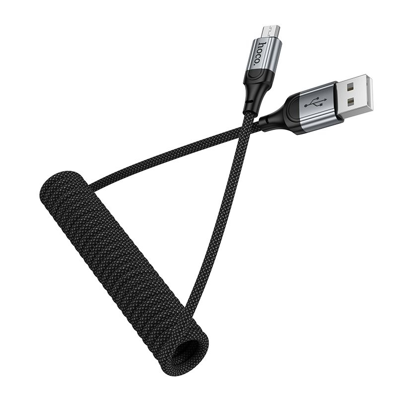 Hoco X121 – Cablu USB-A la Micro USB, 2.4A, 1.5 m, negru [3]