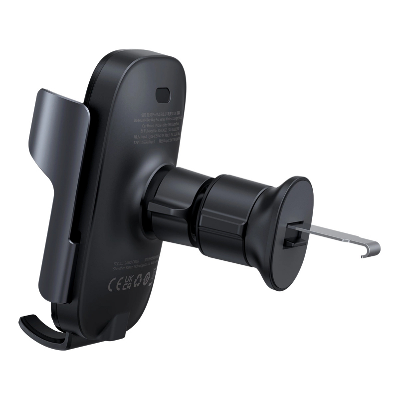 Încărcător auto wireless Baseus Milky Way Pro Series 15W, 1.67A, negru – C40357000111-00 [2]