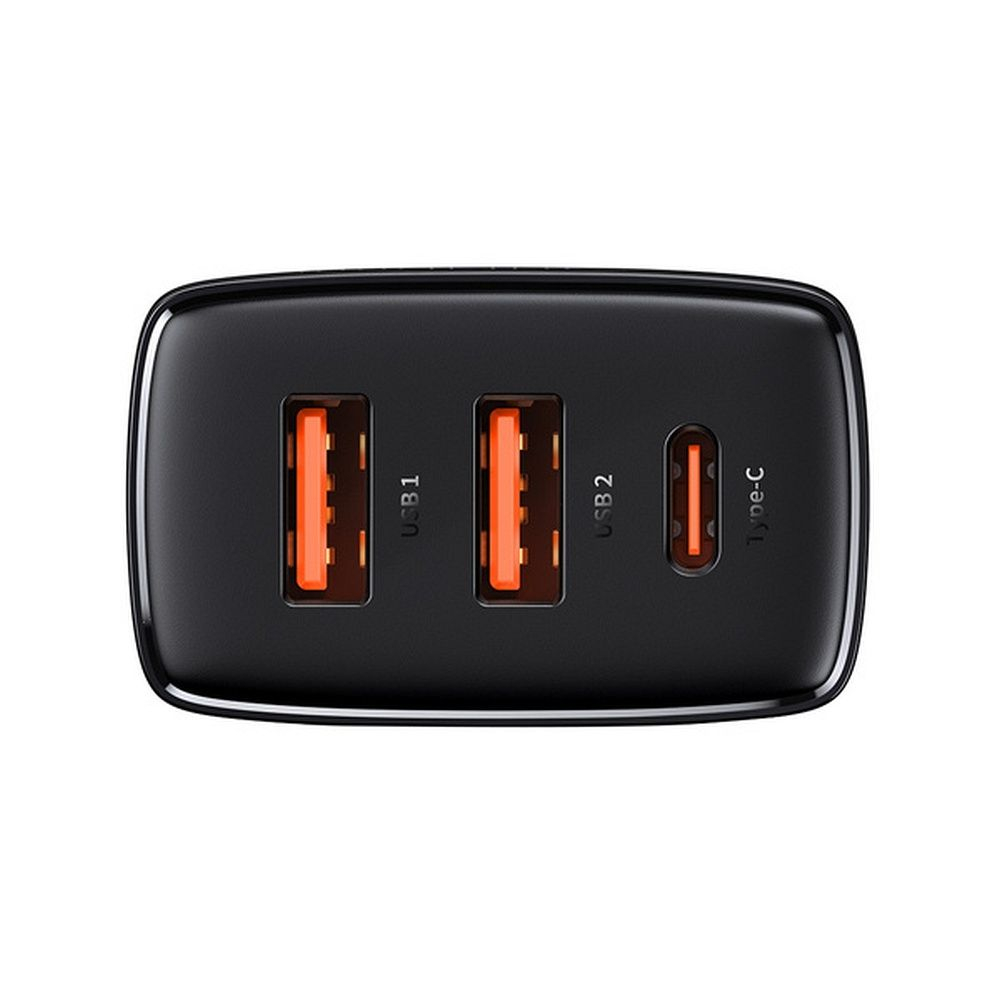 Încărcător Baseus 2 x USB-A + Type-C, PD QC3.0, 3A, 30W, CCXJ-E01, Negru [2]