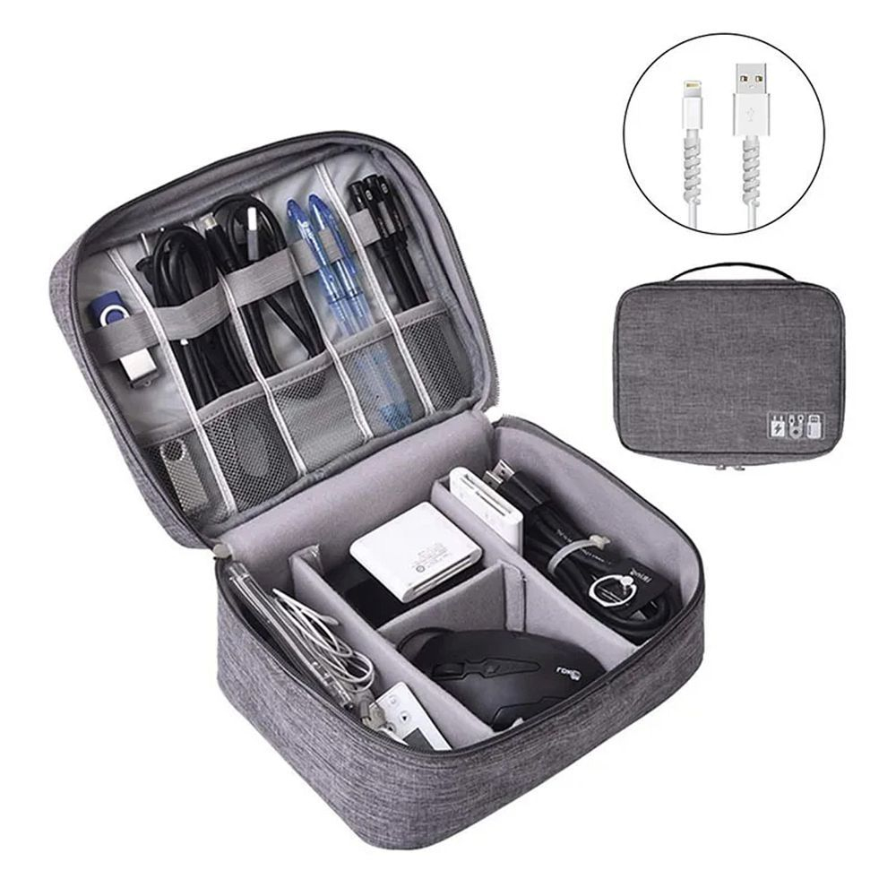 Organizator de Călătorie cu Compartimente și Mâner RK-1080, Gri [1]