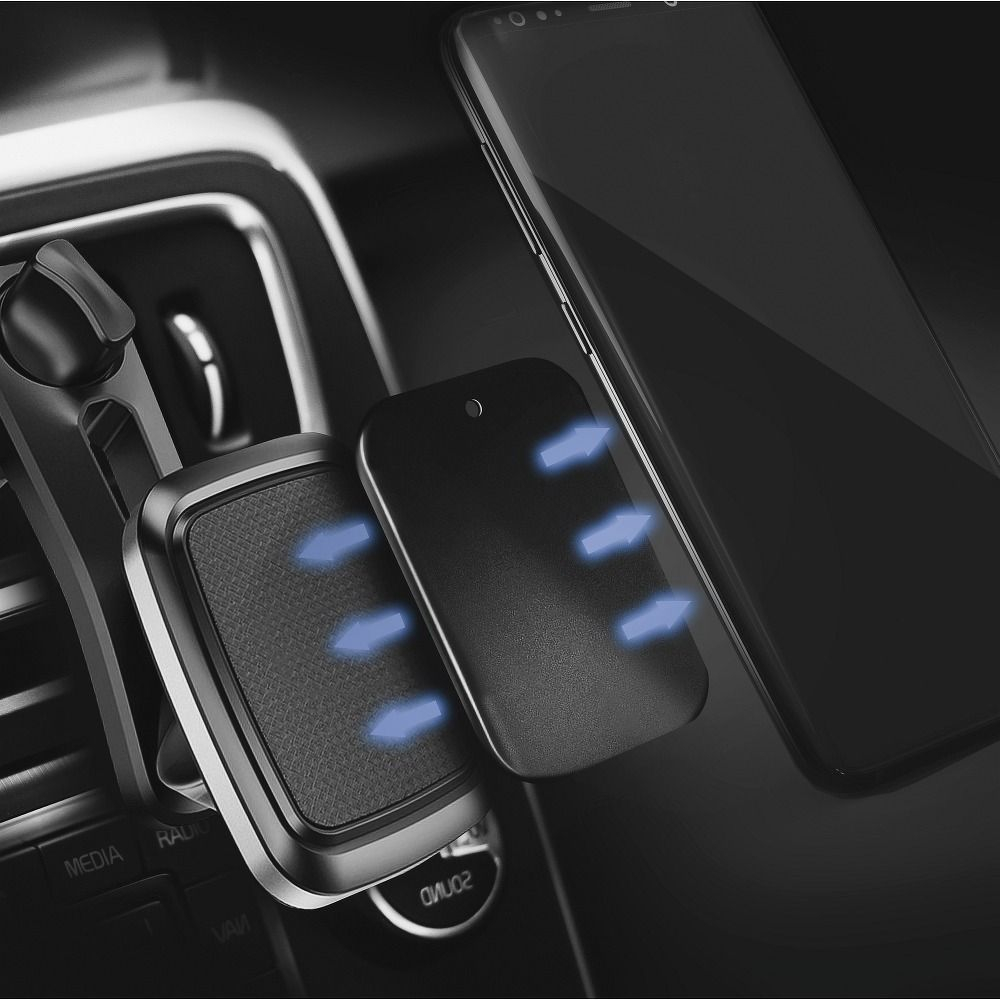 Placute Metalice Negru-Argintiu pentru Suport Magnetic Auto [3]