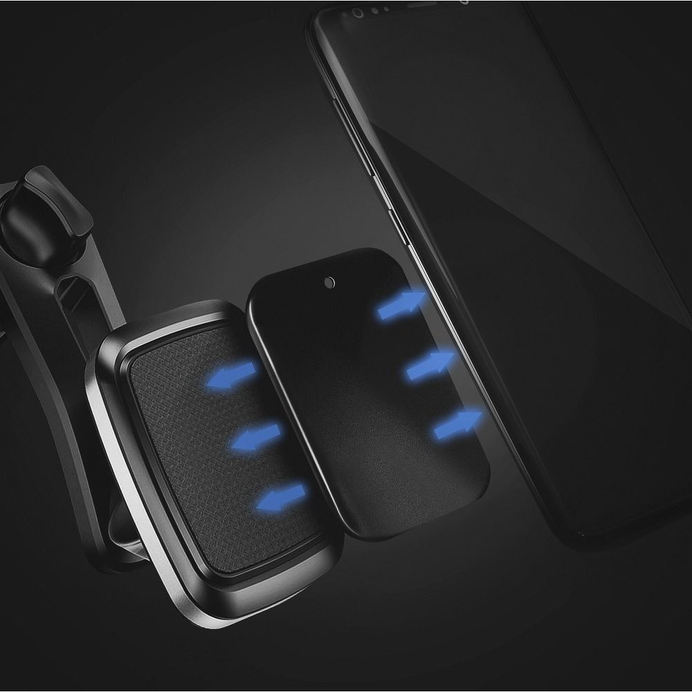 Placute Metalice Negru-Argintiu pentru Suport Magnetic Auto [4]