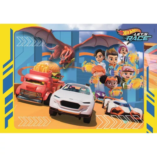 Puzzle Clementoni SuperColor Hot Wheels, 30 Piese, 33,5 x 23,5 cm [1]